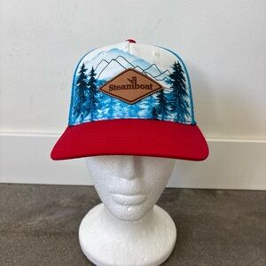 Steamboat Red and Blue Mountain Trucker Hat